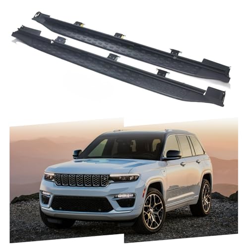 Estribos laterales en aluminio negro mate para Jeep Grand Cherokee miniatura 1
