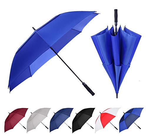 Golf-Umbrella-626872-Inch-Extra-Large-Oversize-Double-Canopy-Vented-Windproof-Waterproof-Umbrella-Automatic-Open-Golf-Umbrella-for-Men-and-Women-and-Family62-inchRoyal-Blue