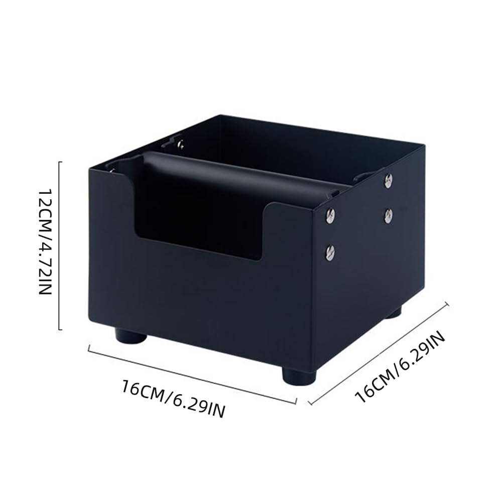 Contenitore per fondi di caffè di grande capacità, resistente in acciaio antiurto, accessori per caffè espresso, contenitore per fondi di caffè con barra di battuta in silicone