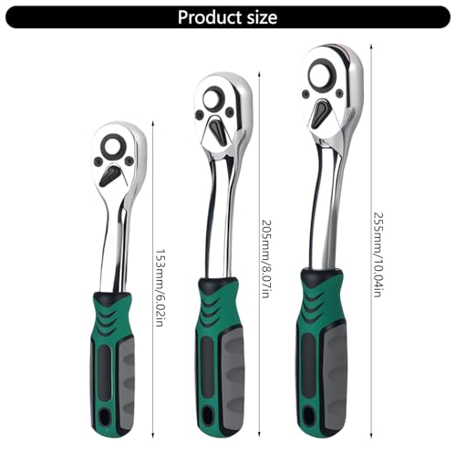 Llave de trinquete de 72 dientes hexagonal de acero para espacios estrechos 3