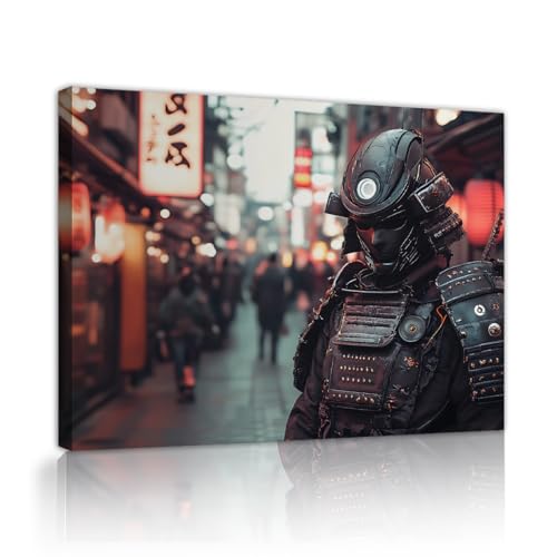 Toile art japonais street warrior SHENGPOSTER châssis interne