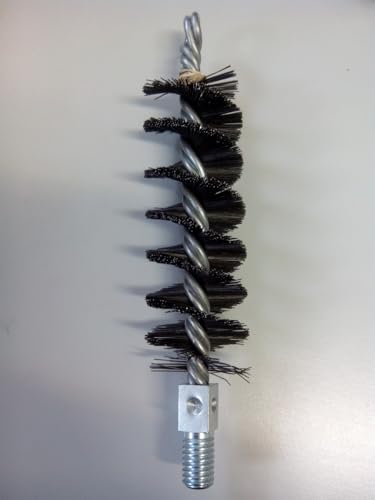 Spazzola Con Filettatura - Spazzola In Acciaio Da 40 Mm Di Diametro E 150 Mm Di Lunghezza, Con Filettatura Da 1/2". Ideale Per Lavori Di Finitura In M