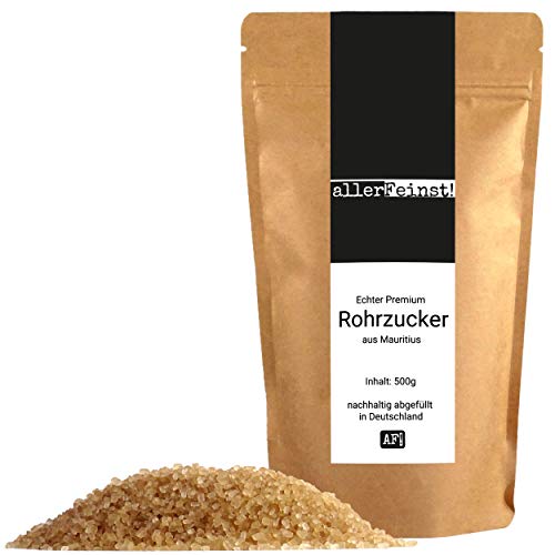 allerFeinst! - Echter Premium Rohrzucker aus Mauritius (Ostafrika) 1er Pack (1 x 500g)
