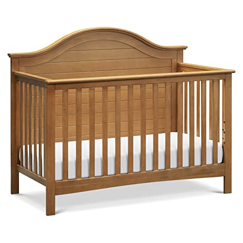 Carter’s by DaVinci Nolan 4-in-1 Baby Crib – Convertible to Toddler Bed, Daybed, Full-Size Bed – GREENGUARD Gold Certified – 4 Adjustable Mattress Heights – Conversion Kit Sold Separately – Chestnut