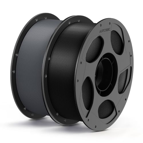 ANYCUBIC PLA Plus 2KG Schwarz Textur Grau, PLA+ Filament