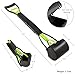 Pooper Scooper - Foldable Cat and Dog Poop Scoop with Ergonomic Handle - Enables One-Handed Use on Concrete, Grass, and Gravel by PETMAKER (Green)
