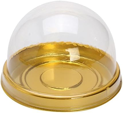 ViewHuge 50Pcs/Set Clear Plastic Mini Cupcake Boxes Cake Candy Packing Boxes Muffin Pod Dome Box Wedding Birthday Gifts Box Supplies
