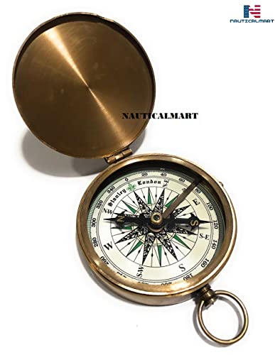 Brújula Vintage NauticalMart con Poema Robert Frost miniatura 2