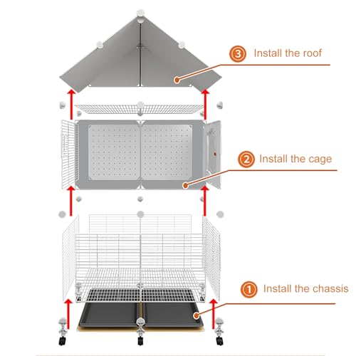 Großer Vogelkäfig für Papageien und kleine Vögel, ideal für Sonnensittiche, Sittiche und Finken, geräumiges Design mit einfachem Zugang-7