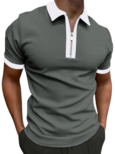 Image of GRECIILOOKS Men's Polycotton Regular Fit T-Shirt | Polo T Shirt for Men | Casual T Shirts