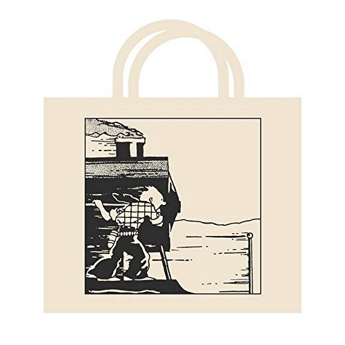 Moulinsart Bolsa Reutilizable Beige 100% algodón Tintín en el Tren 48x42x12cm (04188)