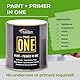 THE ONE All-in-One Farbe & Grundierung – Hellgrau Glänzend, 250 ml | Multi-Oberflächen 1-Schicht-Formel | Innen & außen | Wasserbasiert, langlebig & VOC-arm