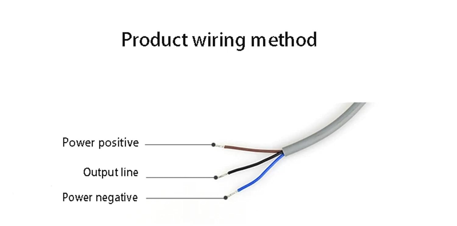 M6 inductive Proximity Switch Sensor DC12v24V Metal Sensor Probe Small inductive Switch Detection Distance 0.8mm 1mm 1.2mm 1.5mm(1.2mm NPN NC)