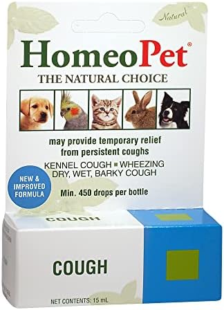 HomeoPet Cough, Natural Cough Treatment for Pets, 15 Milliliters
