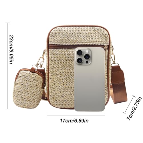 Small Straw Crossbody Bags for Women 2025, Cross Body Small Purses Straw Beach Bags2