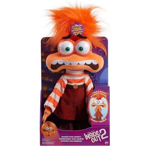 Peluche de Ansiedad de Inside Out 2 juguete de felpa con sonido de Disney Pixar de 33cm 7