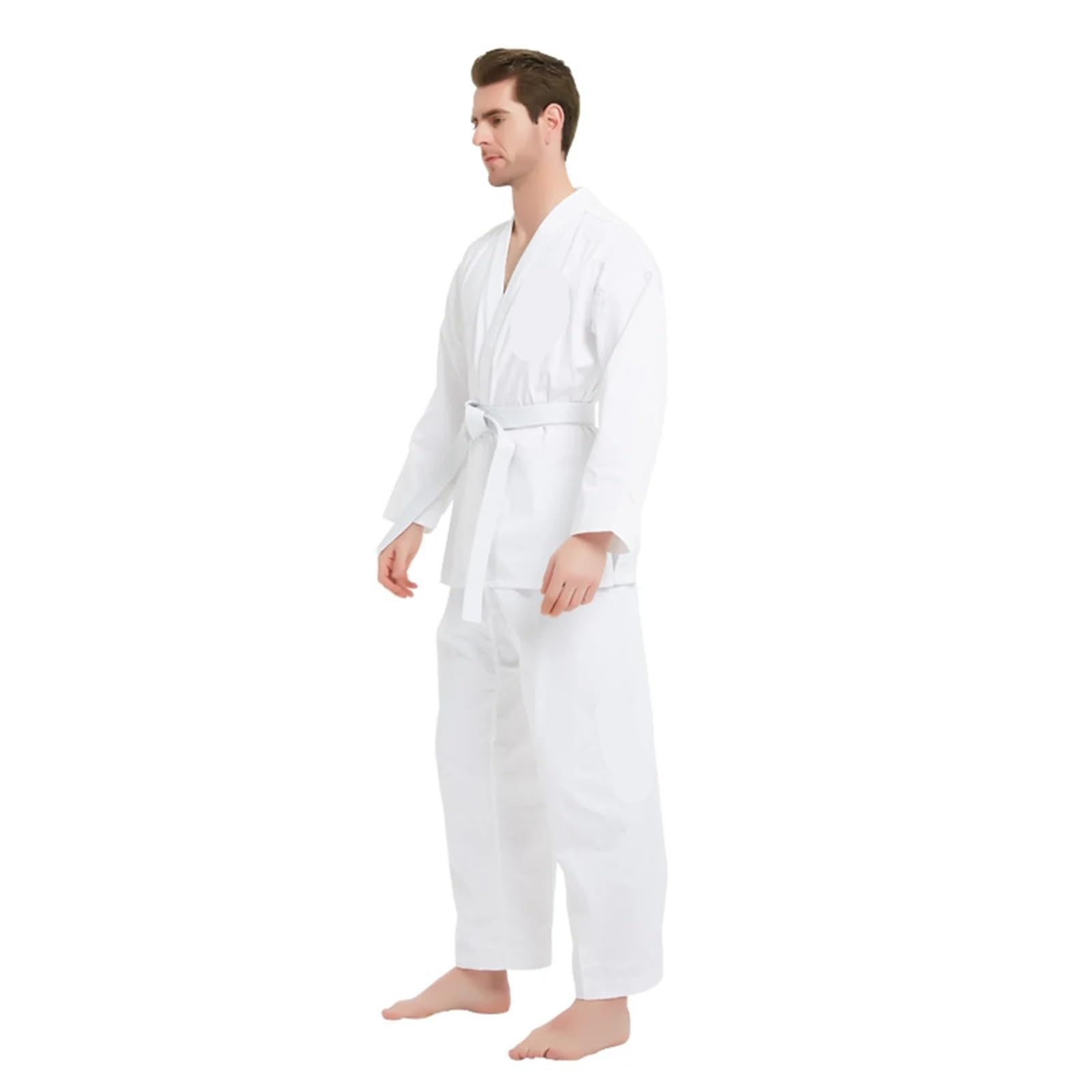 Uniforme de Taekwondo for adultos y niños, traje de entrenamiento de gimnasio de Taekwondo, camisa de manga larga y pantalones de algodón.