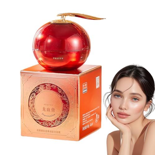Hppsctink Crema facial sangre de dragón, 50g Crema reafirmante facial, Crema facial sangre de dragón, Crema aclarante sangre de dragón, Hidratar y aclarar, Reafirmar la piel del rostro,cream