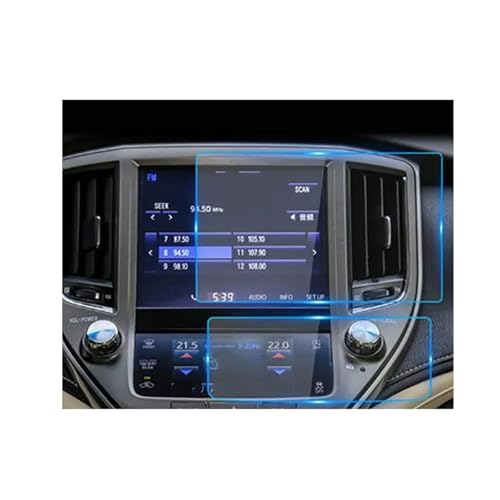 Verre trempé pour Toyota Crown 2015-2018 protégeant l'écran de navigation en voyage