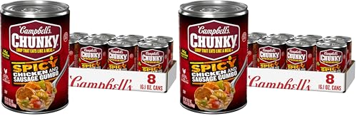Image of Campbell's Chunky Soup, Spicy Chicken and Sausage Gumbo, 16.1 oz Can (Case of 8) (Pack of 2)