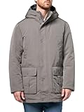 DOCKERS Herren Men's Hooded Parka with Utility Pockets Jacke, Gargoyle, XL