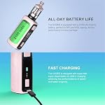In-nokin GOZEE Go Z+ Kit (Rose) 6 W-60 W Batterie intégrée 2100mAh 3,5 ml Atomiseur Go Z+ Tank Bobine Z Coil 0,3/0,8ohm MTL/RDL Vaporisateur E-Cigarette Kit GOZEE Mod Original - No Nicotine