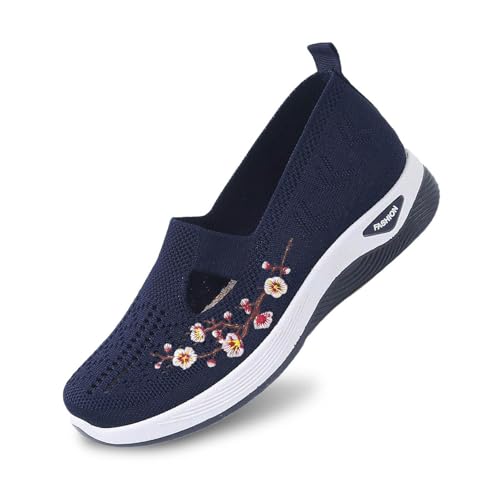 Sneakers de marche élégante avec maille mesh ultra légère et souple