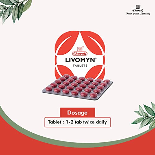 Charak Pharma Livomyn Tablet for Liver support and detox - 30 Tablets (Pack of 3)
