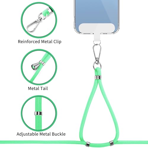 Cell Phone Lanyard 2 Pcs-1 Pcs 30"(Neck Strap×1)+8"(Wrist Strap×1) Black - Photo 89 sur 115