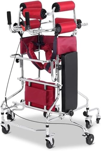 Andadera para Adulto con Asiento, Andador de 8 ruedas Andador de ayuda a la marcha Andador de rehabilitación Andador con estante antivuelco Andador para ancianos Andador para hemiplejia por apoplejía