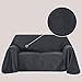 Produktbild Deconovo Sofa Überwurf Bettüberwurf Sesselbezug Tagesdecke Wildleder Optik 210x280 cm Anthrazit