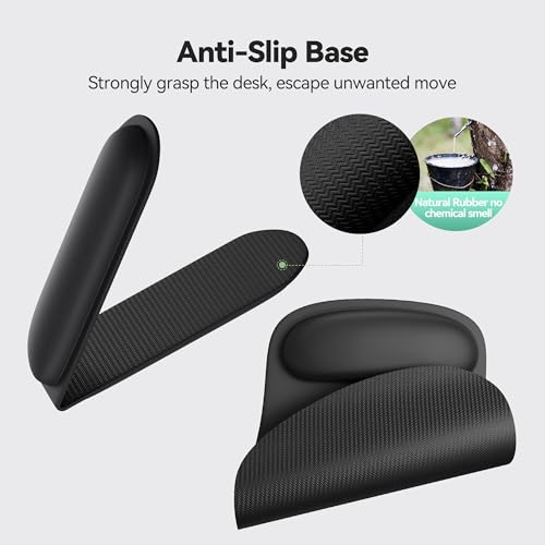 TECKNET Mouse Mat Wrist Support, Ergonomic Mouse Pad Wrist Rest, Memory Foam Mousepad and Keyboard Wrist Rest with Anti-Skid Base, Mouse Mat with Wrist Cushion Support for Desk Gaming Laptop Office - Cosy Home Interiors TECKNET Mouse Mat Wrist Support, Ergonomic Mouse Pad Wrist Rest, Memory Foam Mousepad and Keyboard Wrist Rest with Anti-Skid Base, Mouse Mat with Wrist Cushion Support for Desk Gaming Laptop Office - Image 5