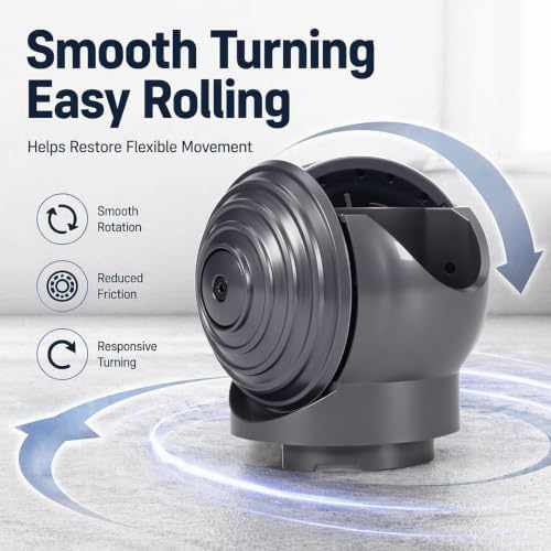 FOOHAPY High Torque Brush Head Connector and Ball Wheel Replacement Parts Compatible with Dyson V10 V11 V15 G5 Vacuum Cleaner, 100W High Torque Cleaner Head Accessories - 5