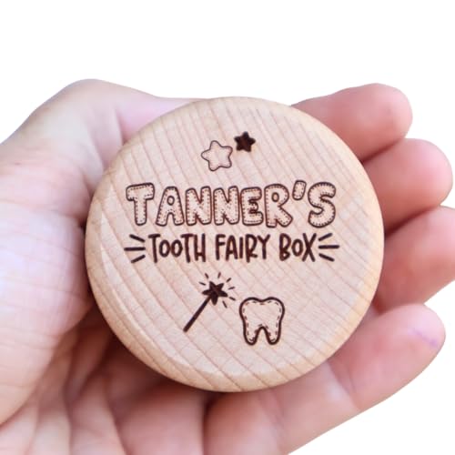 Personalized Wooden Tooth Fairy Box. Tooth Box Holder For Kids.