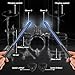 Virtual Air Drum Set, Electric Air Drum Sticks Kit, Carbon Fiber Drum Sticks & Pedals & Bluetooth Adapter Speaker, Electric Drum Set for Kids Beginners Adults