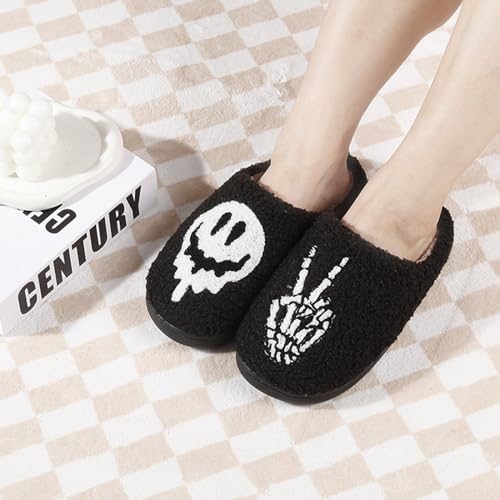 Image of Slippers for Women Men Fuzzy Memory Foam Slipper Fluffy Winter Soft Warm Slip On House Shoes