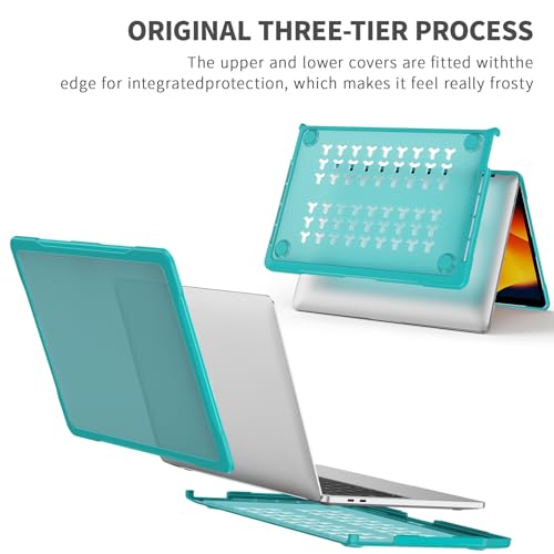 Funda MacBook 13 doble capa de plástico duro con parachoques TPU A1989 4