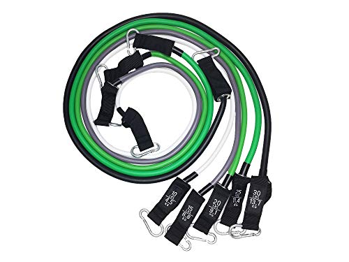 Kit Tubing Elástico 11 Itens - Treinamento Funcional Pilates Verde