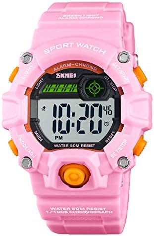 Boys Camouflage LED Sport Watch,Waterproof Digital Electronic Casual Military Wrist Kids Sports Watch with Silicone Band Luminous Alarm Stopwatch Watches
