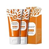 2 Pieces Gel exfoliant naturel à l'orange gel exfoliant aux enzymes d'orange l'extrait naturel d'orange Gel Exfoliant Orange, gel blanqueador naranja brillante