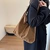 Starnearby Sac Porté épaule Femme en Daim Cuir, Sac Fourre-tout Rétro Décontracté, Sac Hobo Vintage Souple, Sac à Bandoulière Tendance Grande Capacité, sac d'automne rétro #2
