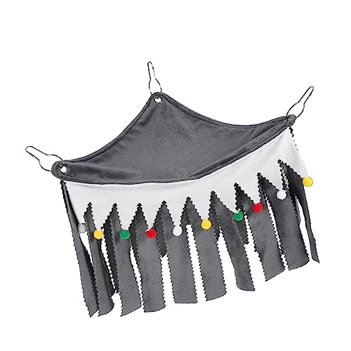 BESPORTBLE 1set Small Animal Corner Hideout Tent for Guinea Pig Ferret and Hamster Cozy Fleece Hammock Sided Design and Machine Washable for Pet Comfort and Safety