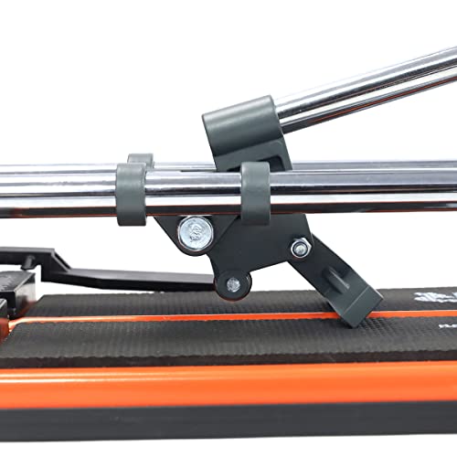 Tiler 14 Inch Manual Tile Cutter, Professional Porcelain Ceramic Tile Cutter With Chrome Plated Solid Rails, Tungsten Carbide Cutting Wheel, Adjustable Fence Gauge, Anti-Skid Feet 8103E-2 #TOP3