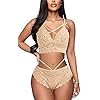EVELIFE Sexy Lingerie Sets voor Vrouwen Push Up Bh’s en Slipje Set Lace Cross Strap Bralette Transparant Ondergoed