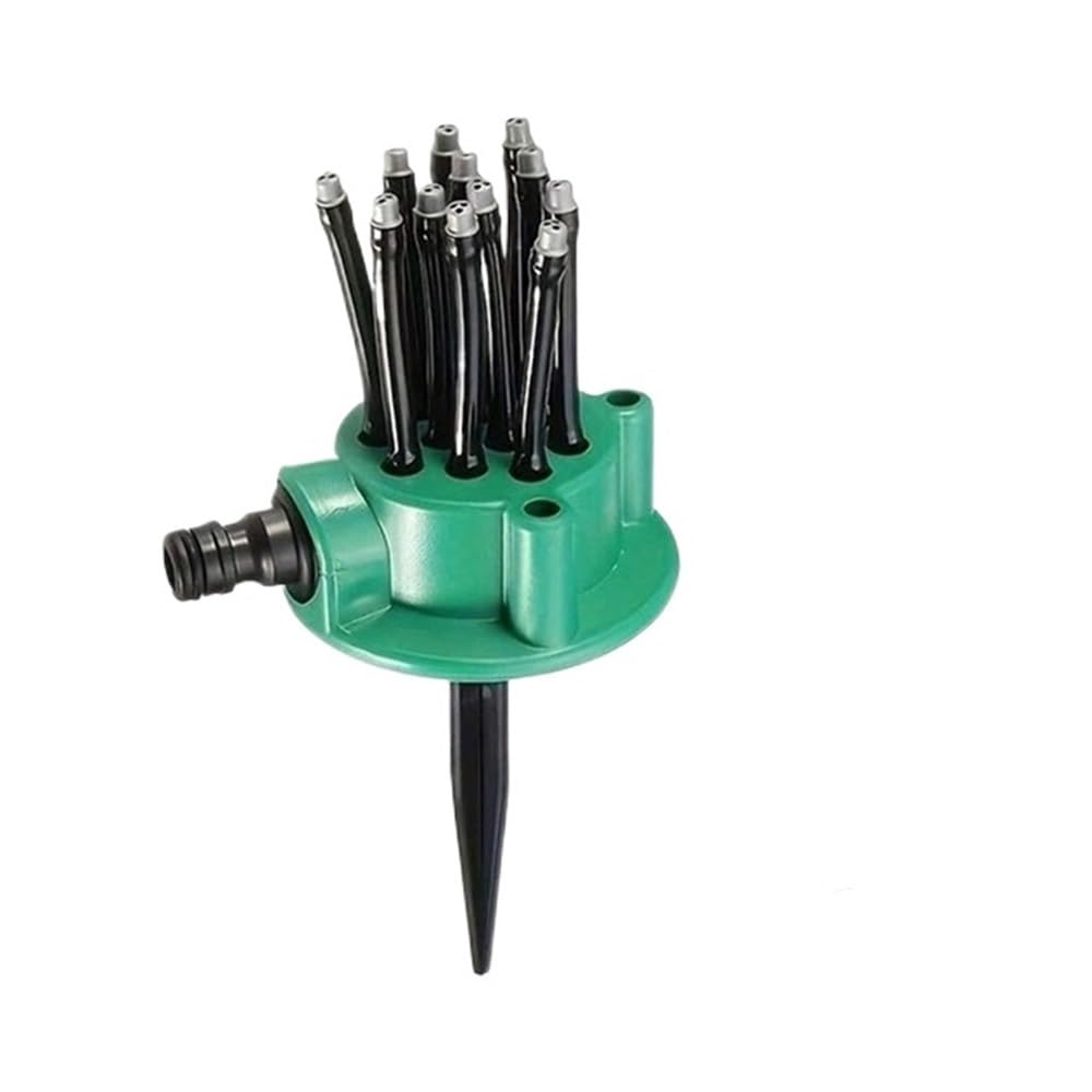 Bigbibi 1Set 360° Rotating Automatic Garden Sprinkler - Multi-Head Water Sprayer For Efficient Lawn Irrigation