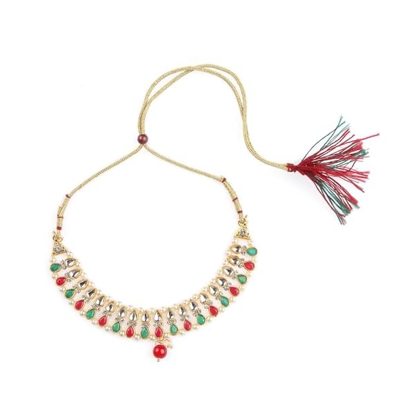 Amoura Necklace Set For Women | Pearls jewellery set for Women | Gold plated Jewellery Set | jewellery set for Women Traditional - Image 3