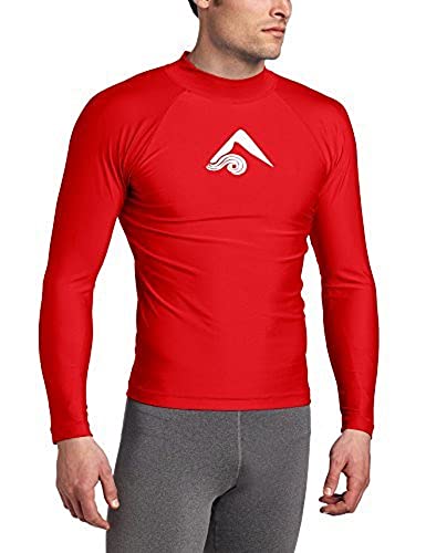 Kanu Surf Rashguard manches longues UPF 50+ homme rouge XX-Large