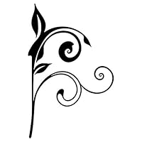 Nc Smile 蔓 植物 花 ボタニカル シルエット ステッカー デザイン 2b ゴールド Nc Smile 画像で旅する