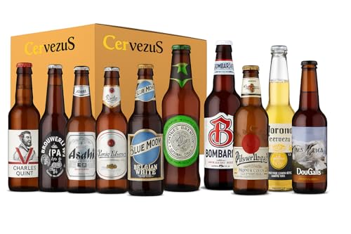 Set de Cervezas del Mundo (10 variedades) - Pack de Regalo de Cervezas Internacionales Degustación