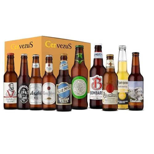 Set de Cervezas del Mundo (10 variedades) - Pack de Regalo de Cervezas Internacionales Degustación